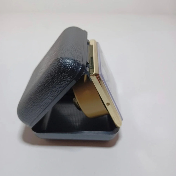 Vintage Equity Travel Alarm Mechanical Clock Compact Foldable Working - Picture 8 of 8